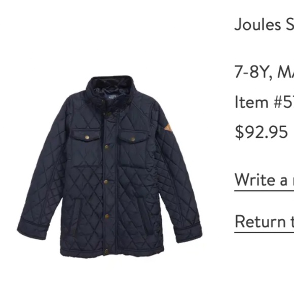 Guc Boys Joules Quilted Lightweight 